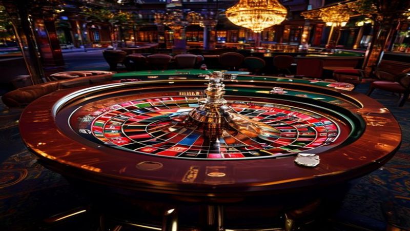 Bàn Roulette châu Âu với 37 ô số từ 0 đến 36